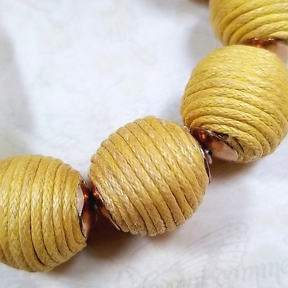 Boho Crochet Ball Bead Tassel Stretch Bracelet - Picture 7 of 16